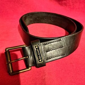 Belstaff Black Leather Belt